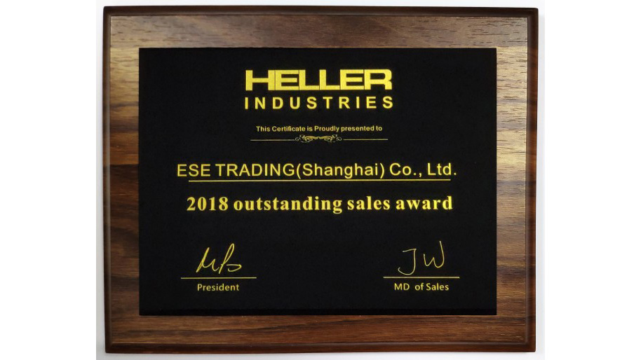 HELLER INDUSTRIES - 2018 outstanding sales award_YAMAHA貼片機_雅馬哈貼片機_SMT